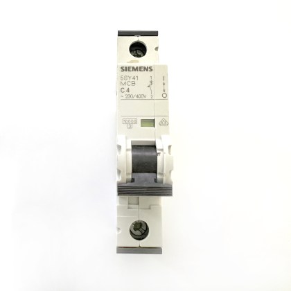 Siemens 5SY41 5SY4104-7 C4 4A 4 Amp MCB Circuit Breaker Type C